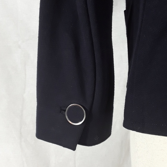 Banana Republic navy blue collarless jacket - Picture 4 of 7